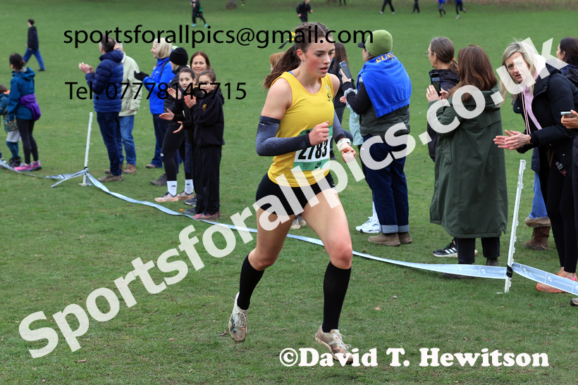 Womens Under-20s 2026 UK CAU Inter Counties Cross Country, Wollaton Park, Nottingham. Photo: David T. Hewitson/Sports for All Pics